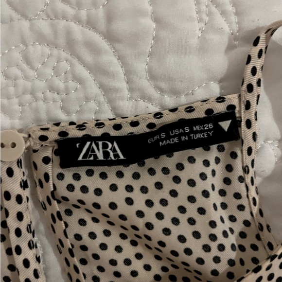Zara Polka Dot Halter Top with Adjustable Sides - Picture 3 of 5
